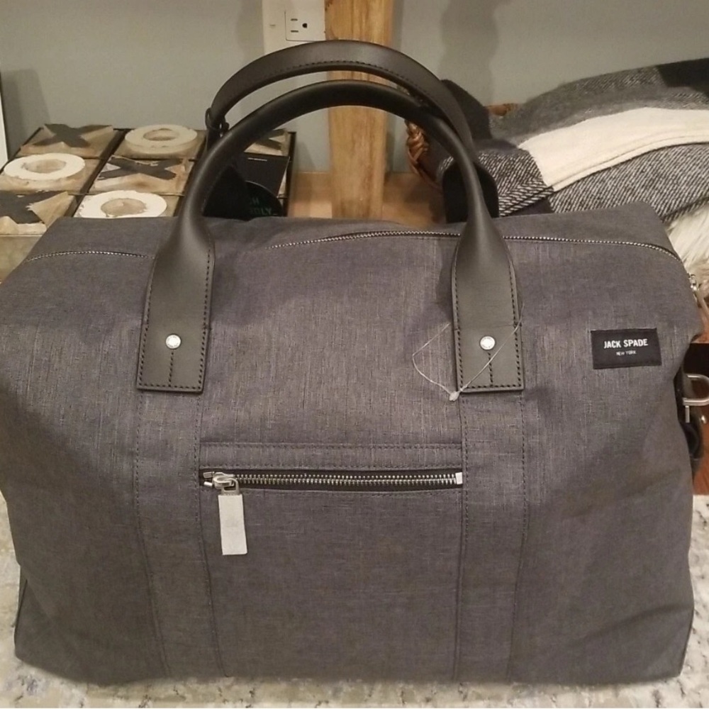 Jack Spade Charcoal Duffel Bag